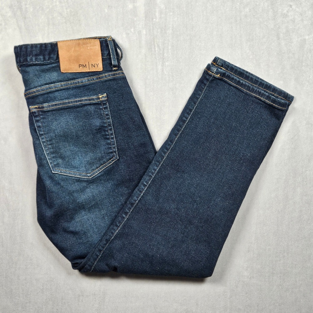 Peter Manning Johnny Jeans Mens 30x27 Standard Fit Dark Wash Denim Stretch
